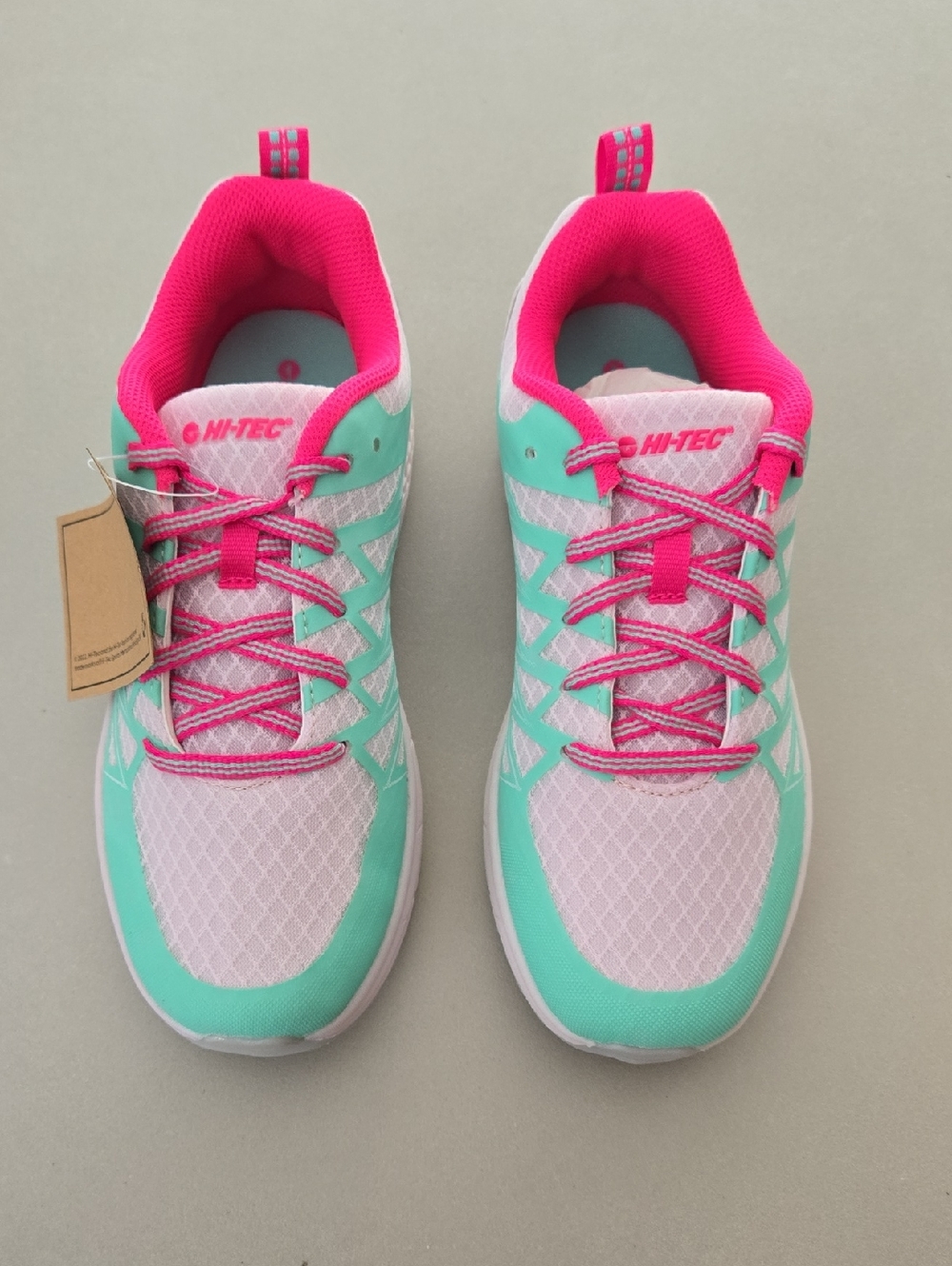 NWT! Hi-Tec Women’s Athletic Shoes - Mint Green & Hot Pink Size 6.5